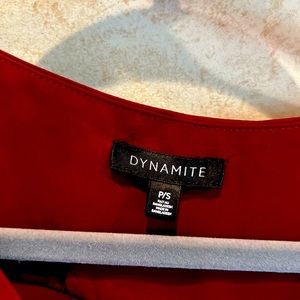 Dynamite p/s burgundy top